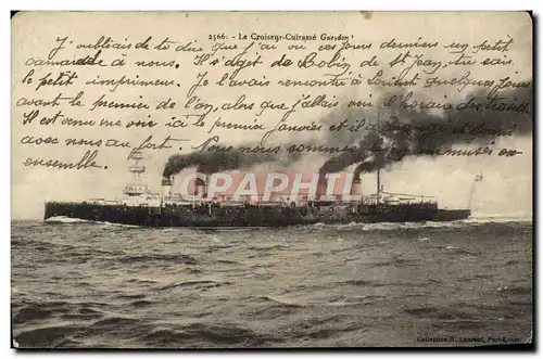 Cartes postales Le Croiseur Cuirasse Gueydon Bateau