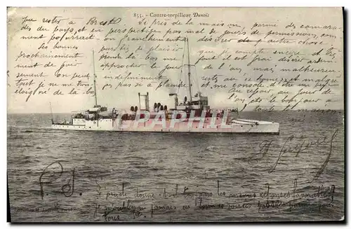 Cartes postales Contre Torpilleur Dunois