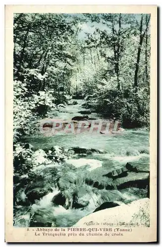 Cartes postales Abbaye de la Pierre Qui Vire Le Trinquelin pres du chemin de Croix