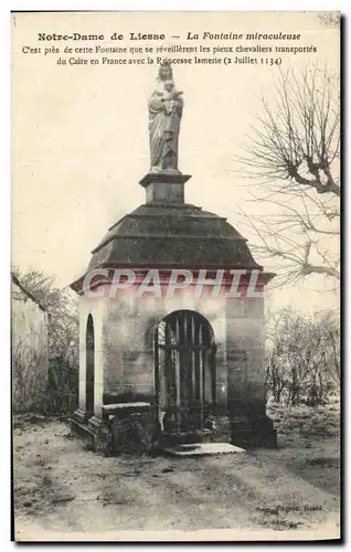 Cartes postales Notre Dame de Liesse La Fontaine Miraculeuse Vierge