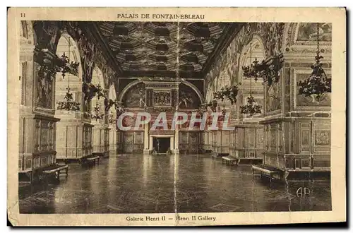 Cartes postales Palais De Fontainebleau Galerie Henri II