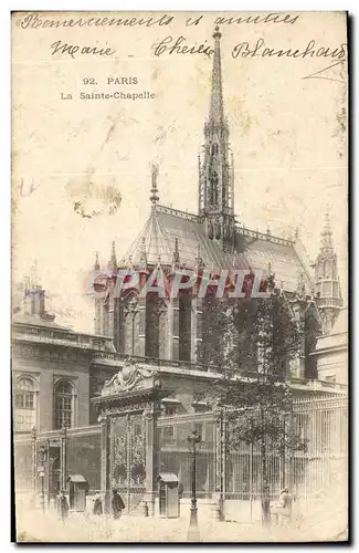 Cartes postales Paris La Sainte Chapelle