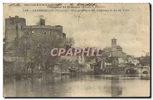 Cartes postales Clisson Vue Generale du Chateau et de la Ville