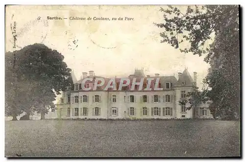 Cartes postales Chateau de Coulans vu du Parc