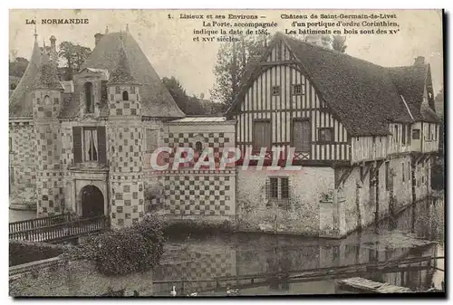 Cartes postales La Normandie Lisieux et ses environs Chateau de Saint Germain de Livet