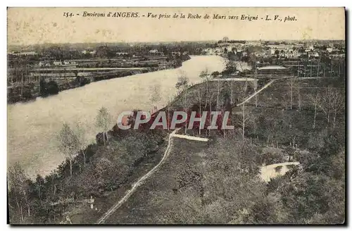 Cartes postales Angers Vue Prise De La Roche De Murs Vers Erigne