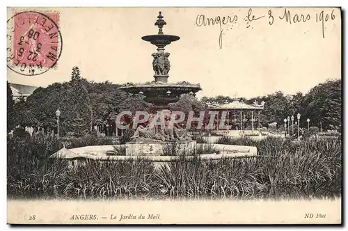 Cartes postales Angers Le Jardin Du Mail kiosque