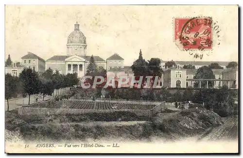 Cartes postales Angers Vue Vers I&#39Hotel Dieu