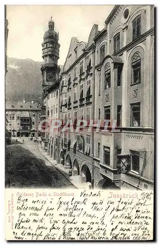 Cartes postales Goldenes Dachl Stadtthurm Innsbruck