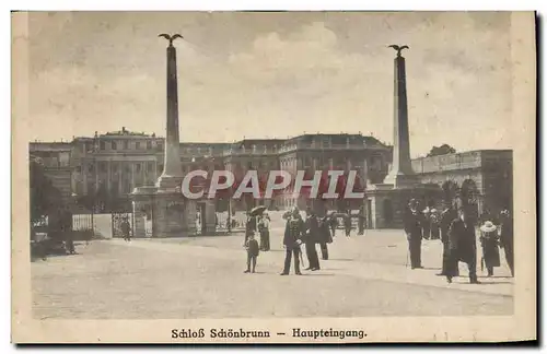 Cartes postales Schloss Schonbrunn Haupteingang