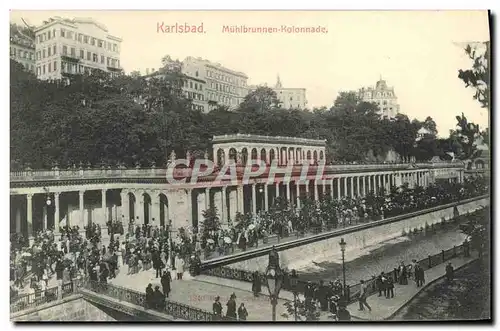 Cartes postales Karlsbad Muhlbrunnen Kolonnade