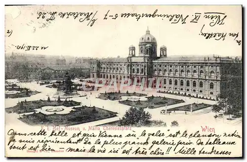 Cartes postales Wien Hof Museum Maria Theresienplatz