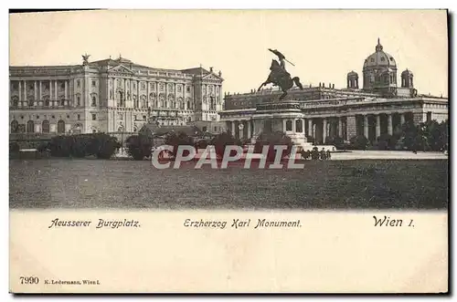 Ansichtskarte AK Wien Aeusserer Burgplatz Erzherzog Karl Monument