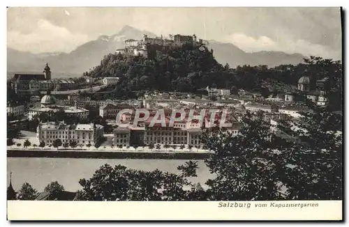 Ansichtskarte AK Salzburg Vom Kapuzinergarten