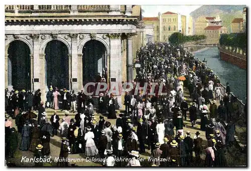 Cartes postales Karlsbad Muhlbrunn Colonade Wahrend Der Trinkzeit