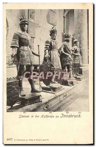 Cartes postales Statuen In Der Holkirche Zu Innsbruck Militaria