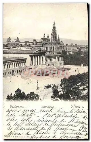 Cartes postales Parlament Rathhaus Wien
