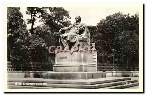 Cartes postales Wien Goethe Denkmal