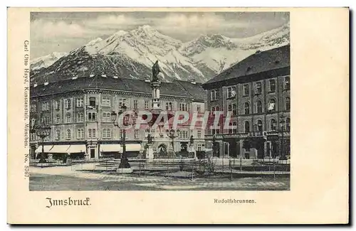 Ansichtskarte AK Innsbruck Rudolfsbrunnen