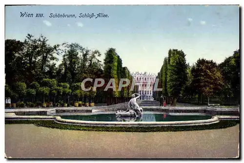 Cartes postales Wien Schonbrunn Schloss Allee