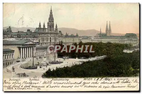 Cartes postales Parlament Rathhaus Franzensring Wien