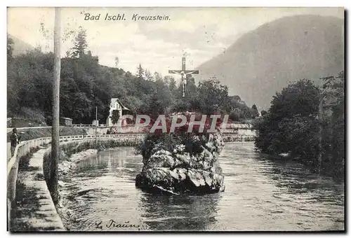 Ansichtskarte AK Bad Ischl Kreuzstein