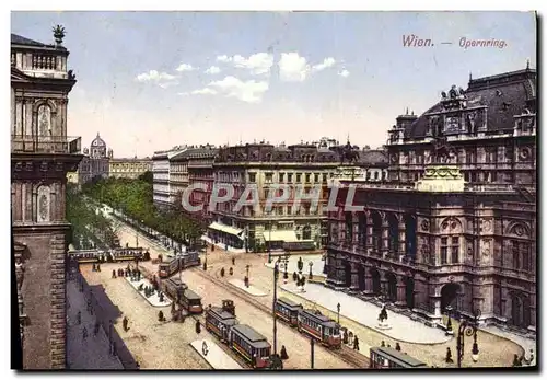 Cartes postales Wien Opernring Tramway
