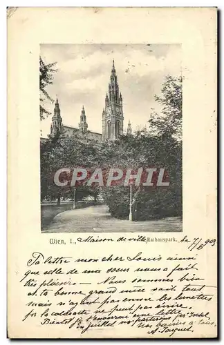 Cartes postales Wien Rathauspark
