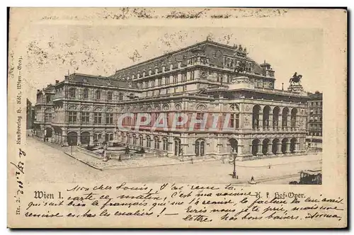 Cartes postales Wien Hof Oper