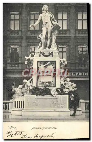 Cartes postales Wien Mozart Monument