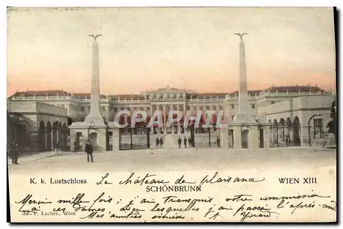Cartes postales Wien Schonbrunn