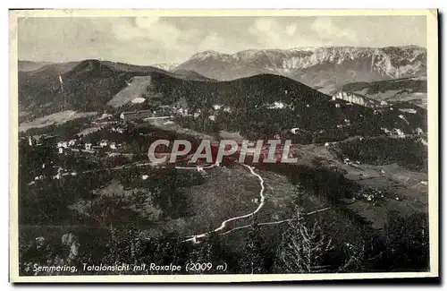 Cartes postales Semmering Totalansicht Mit Raxalpe