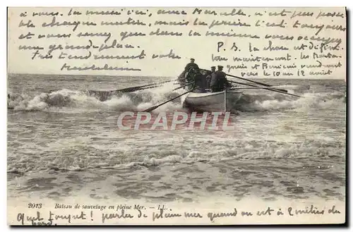 Cartes postales Bateau De Sauvetage En Pleine Mer