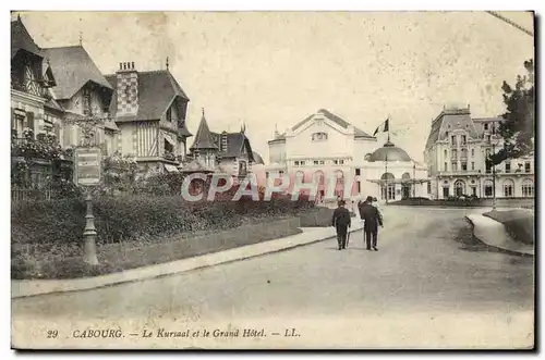 Cartes postales Cabourg Le Kursaal Et Le Grand Hotel