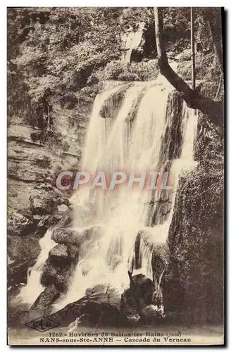 Ansichtskarte AK Environs de Salins les Bains Nans Sous Ste Anne Cascade Du Verneau