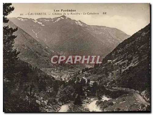 Cartes postales Cauterets Chemin De La Raillere Le Cabaliros