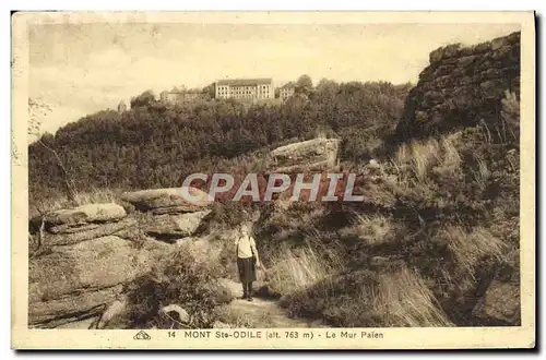 Cartes postales Mont Ste Odile Le mur paien