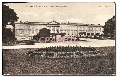 Ansichtskarte AK Compiegne Le Chateau Vu Du Parc