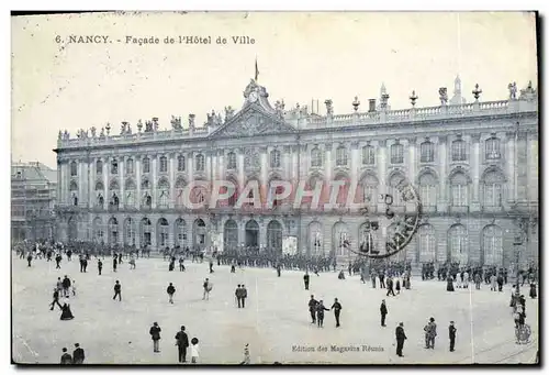 Cartes postales Nancy Facade De I&#39Hotel De Ville