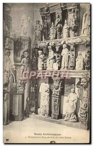 Cartes postales Musee Archeologique Sculptures Et Pans De Bois Du Vieux Nantes