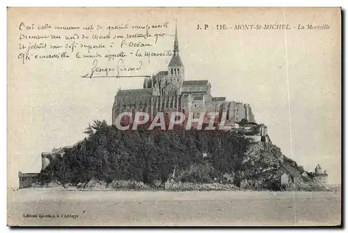 Ansichtskarte AK Mont Saint Michel La Merveille