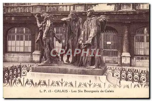 Cartes postales Calais Les Six Bourgeois De Calais