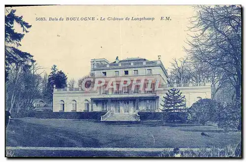 Ansichtskarte AK Bois Boulogne Le Chateau De Longchamp