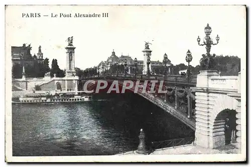 Cartes postales Paris Le Pont Alexandre III