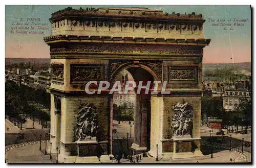 Ansichtskarte AK Paris L&#39Arc De Triomphe qui abrite la tombe du soldat inconnu Militaria