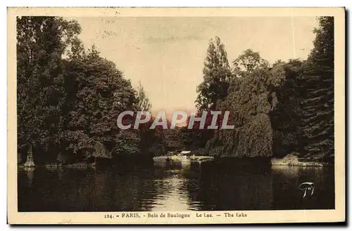 Cartes postales Paris Bois De Boulogne Le Lac