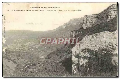 Cartes postales Vallee De La Loue Mouthier Rocher de la Percee et de Haute Pierre