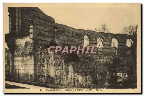 Cartes postales Bordeaux Ruines Du Palais Gallien