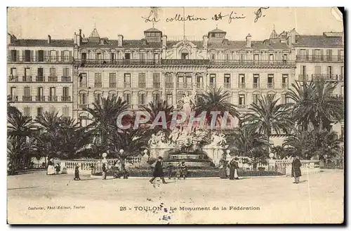 Cartes postales Toulon Le Monument De La Federation