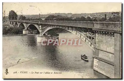 Ansichtskarte AK Vichy Le Pont sur l&#39Allier et Bellerive